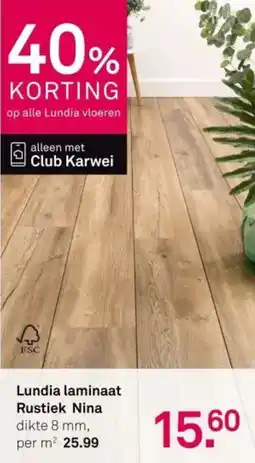Karwei Lundia laminaat Rustiek Nina aanbieding