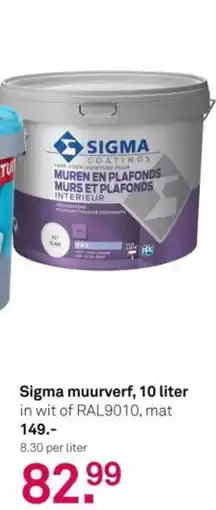 Karwei Sigma muurverf aanbieding