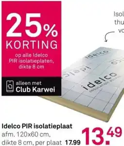 Karwei Idelco PIR isolatieplaat aanbieding