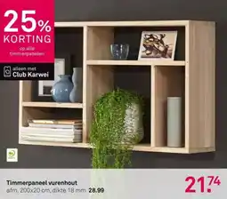 Karwei Timmerpaneel vurenhout aanbieding
