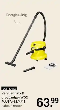 Karwei Kärcher nat & droogzuiger WD2 PLUS V-12/4/18 aanbieding
