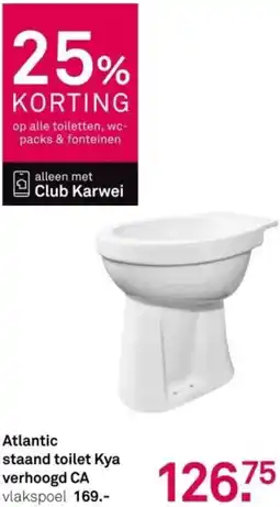 Karwei Atlantic staand toilet Kya verhoogd CA aanbieding