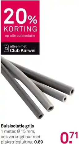 Karwei Buisisolatie grijs aanbieding