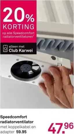 Karwei Speedcomfort radiatorventilator aanbieding
