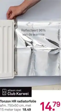 Karwei Tonzon HR radiatorfolie aanbieding