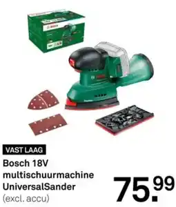 Karwei Bosch 18V multischuurmachine UniversalSander aanbieding
