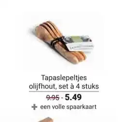 Ekoplaza Tapaslepeltjes olijfhout aanbieding