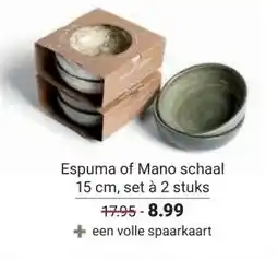 Ekoplaza Espuma of Mano aanbieding