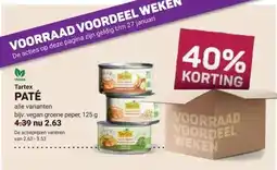Ekoplaza Tartex PATÉ aanbieding
