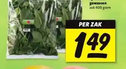 Nettorama Spinazie gewassen aanbieding