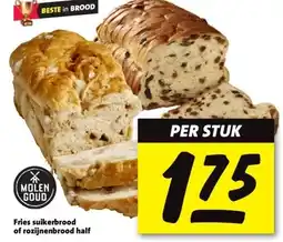 Nettorama Fries suikerbrood of rozijnenbrood half aanbieding