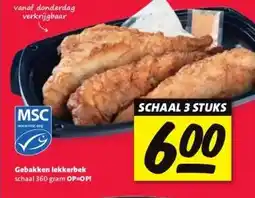 Nettorama Gebakken lekkerbek aanbieding