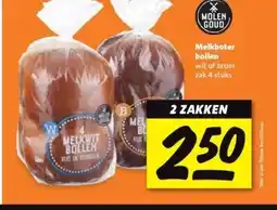 Nettorama Melkboter bollen wit of bruin aanbieding