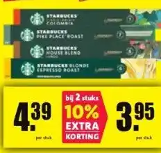 Nettorama STARBUCKS BLONDE ESPRESSO ROAST aanbieding
