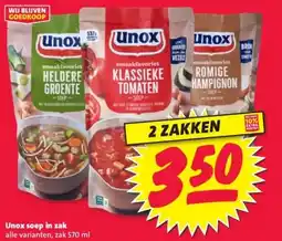 Nettorama Unox soep in zak aanbieding