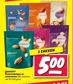 Nettorama gwoon Notenmelanges en notenmixen alle varianten aanbieding