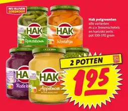 Nettorama Hak potgroenten aanbieding