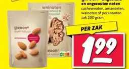 Nettorama gwoon Ongebrand en ongezouten noten aanbieding