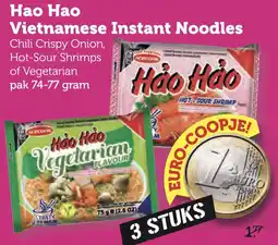 Coop Hao Hao Vietnamese Instant Noodle Chili Crispy Onions aanbieding