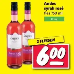 Nettorama Andes syrah rosé aanbieding