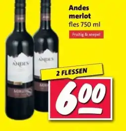 Nettorama Andes merlot aanbieding