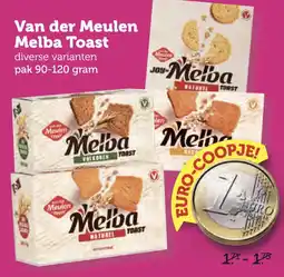 Coop Van der Meulen Melba Toast aanbieding
