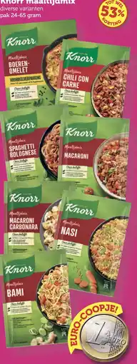 Coop Knorr maaltijdmix aanbieding