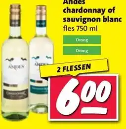 Nettorama Andes chardonnay of sauvignon blanc aanbieding