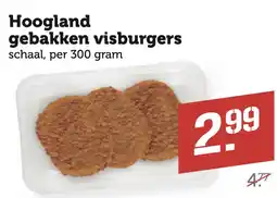 Coop Hoogland gebakken visburgers aanbieding