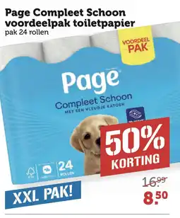 Coop Page Compleet Schoon voordeelpak toiletpapier 104 aanbieding