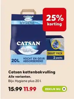 Pets Place Catsan kattenbakvulling aanbieding