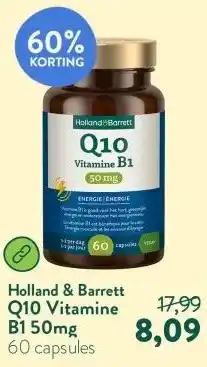 Holland & Barrett Q10 Vitamine B1 50mg aanbieding