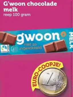 Coop G'woon chocolade melk aanbieding