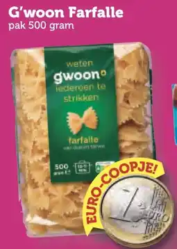 Coop G'woon Farfalle aanbieding