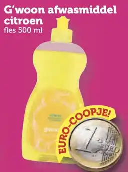 Coop G'woon afwasmiddel citroen aanbieding