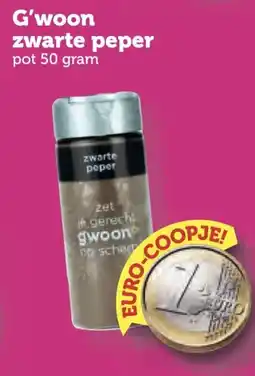Coop G'woon zwarte peper aanbieding