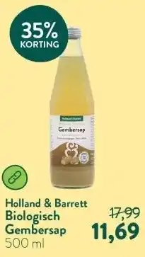 Holland & Barrett Biologisch Gembersap aanbieding