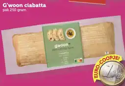 Coop G'woon ciabatta aanbieding