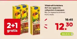 Pets Place Vitakraft kräckers 2in1 voor agapornis, valkparkiet of papegaai. aanbieding