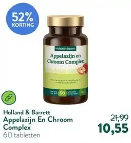 Holland & Barrett Appelazijn En Chroom Complex aanbieding
