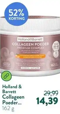 Holland & Barrett Collageen Poeder Premium Complex Natuurlijke Sinaasappelsmaak aanbieding