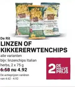 Ekoplaza De Rit LINZEN OF KIKKERERWTENCHIPS aanbieding