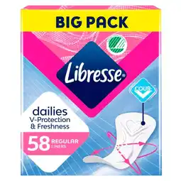 Trekpleister Libresse Dailies Normal Inlegkruisjes aanbieding