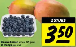 Boni Blauwe bessen of mango aanbieding