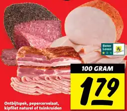 Boni Ontbijtspek, pepercervelaat, kipfilet naturel of tuinkruiden aanbieding