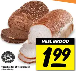 Boni Tijgerbroden of vloerbroden aanbieding