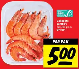 Boni Gekookte gamba's aanbieding