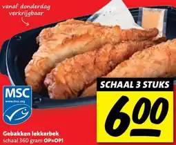 Boni Gebakken lekkerbek aanbieding