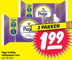 Boni Page vochtig toiletpapier care aanbieding