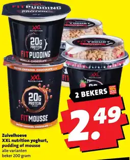 Boni Zuivelhoeve XXL nutrition yoghurt, pudding of mousse aanbieding